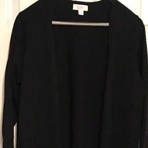 LuLaRoe black long sweater